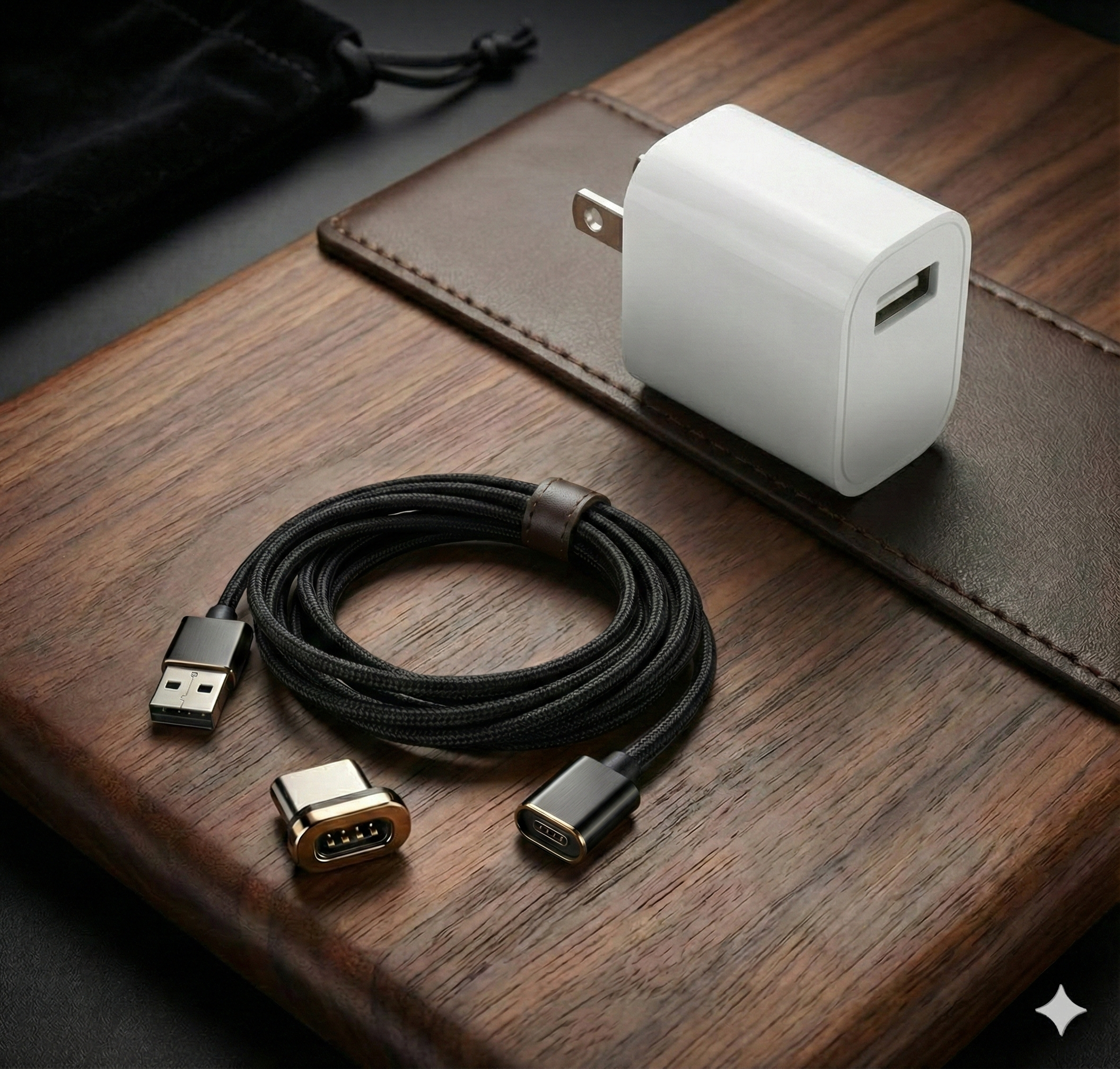 Extra Magnetic USB-C cable & Cube